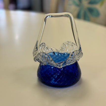 Blue Glass Basket