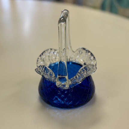 Blue Glass Basket