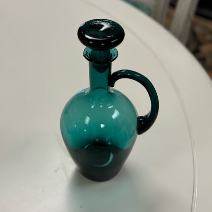 Teal Glass Pitcher