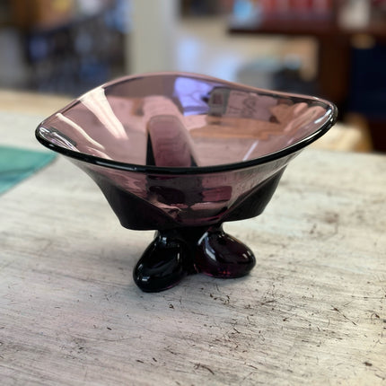 Plum Glass Bowl