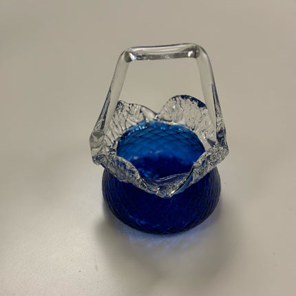 Blue Glass Basket