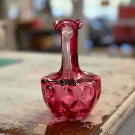 Fenton Cranberry Glass Cruet